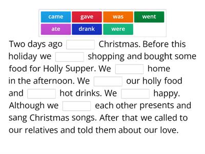 Irregular verbs text 27.12