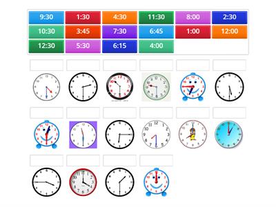 3_Time to the hour, half hour, 15 and 45 minutes