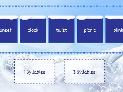 One and Two Syllable Sort
