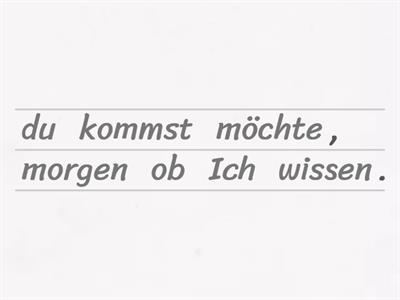 Indirekte Fragen: Ja/nein-Fragen