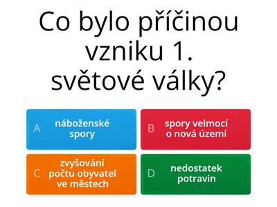 Vlastivěda 1. světová válka