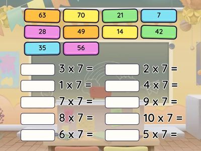 Perkalian 7 - Math - Kelas 2