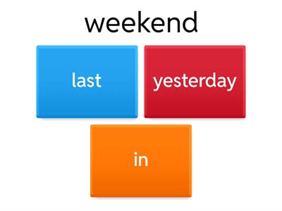 Time expressions Past Simple