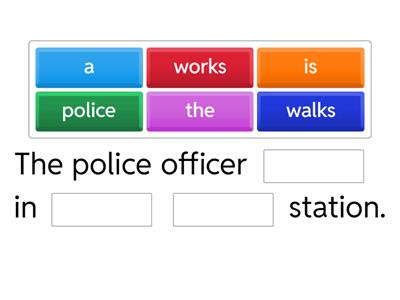 Vocabulary complete sentence