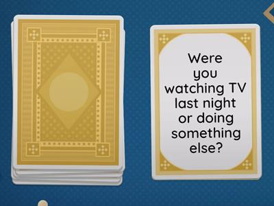 Past Continuous Questions - Speaking