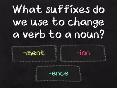 Gateway b1, unit 1, noun suffixes