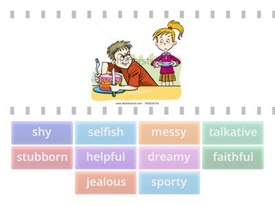 Personality adjectives