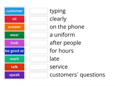 Real Life Elementary Unit 11 Jobs Collocations 