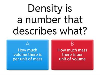 Density basics