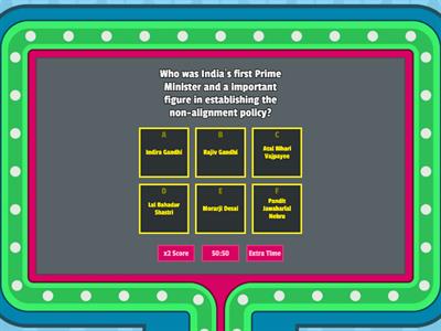 India's Foreign Policy - Gameshow Quiz