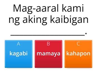 PANG-ABAY NA PAMANAHON