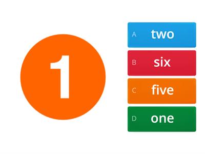 1-5 quiz Numbers