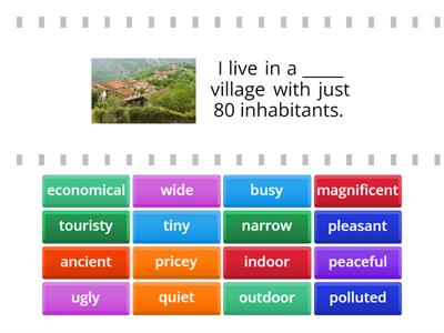 Adjectives to describe Spanish cities and towns