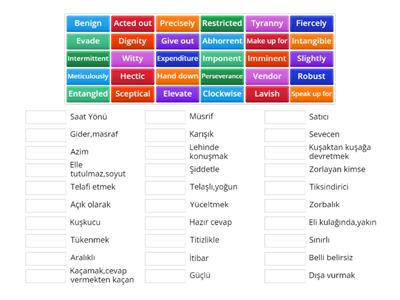 Yks Dil Dergisi Volume 1 Test 3 Vocabulary