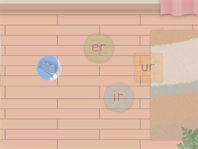 airplane /er/ sound spelling challenge