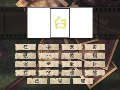 第12課-荒島上的國王-生字部件