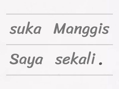 Saya suka buah-buahan