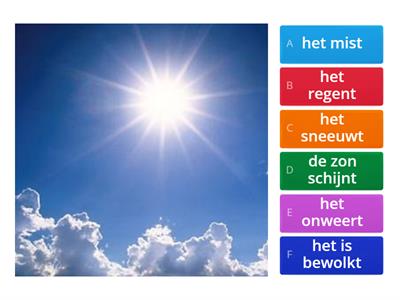 het weer