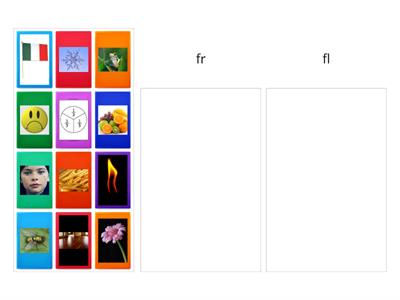 Initial Consonant Blends fr, fl