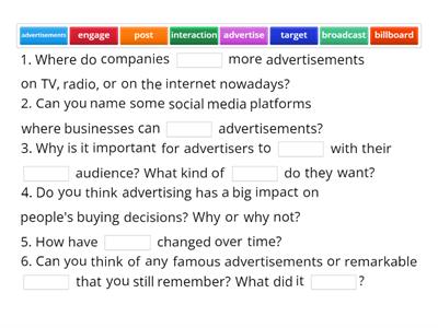 Navigate Intermediate Unit 1 Advertising  Discussion Questions