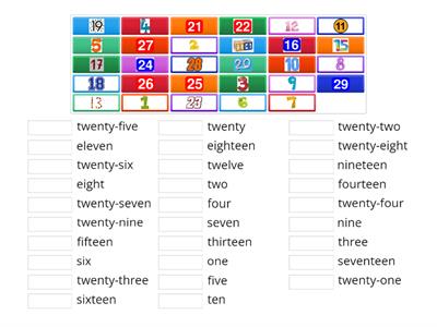 Numbers - Match