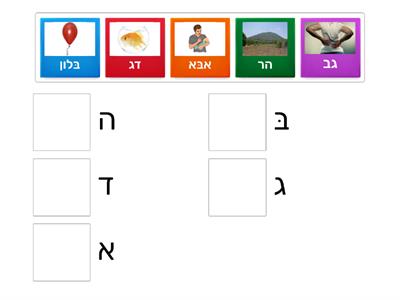 א ב ג ד ה