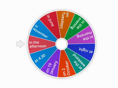 EF pre-int. Unit 2b in / on / at prepositions of time