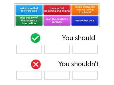 Informal email writing intermediate