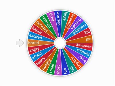 Use the adjectives in a sentence