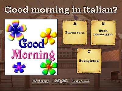 Saluti e Frasi italiane