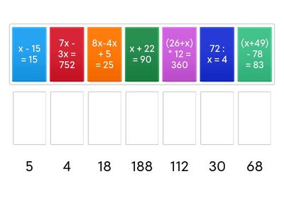 5 клас Розв'язування рівнянь