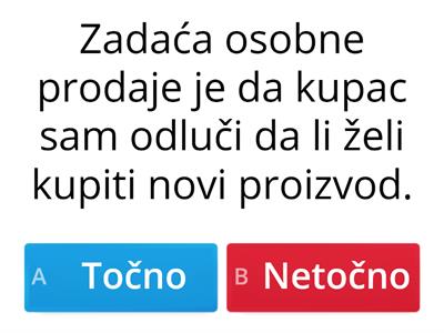 Ponavljanje iz cjeline Osobna prodaja kao nastavak marketinškog shvaćanja (1. dio)