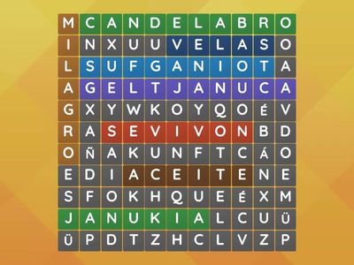 Sopa de letras de Januca