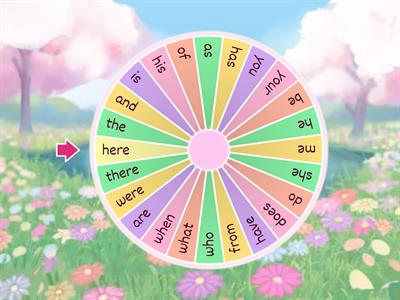 Sight Word Wheel