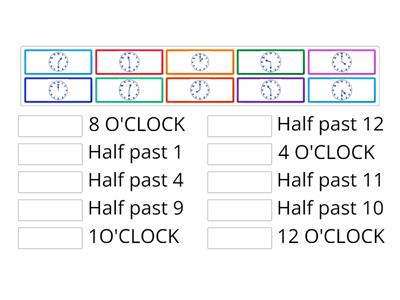 Time to the Hour and Half Hour