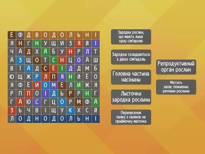 Насінні рослини. Будова насінини