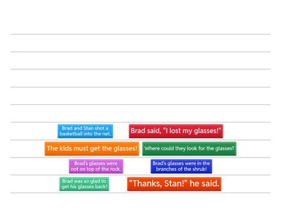 Unit 13 Story Scramble