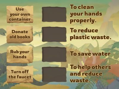 Matching Game – “Save the Earth Actions”