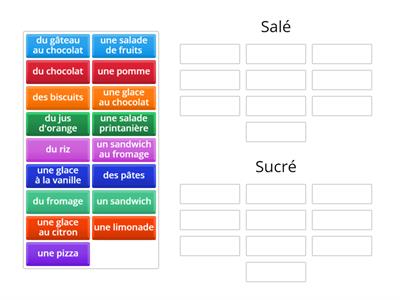 Salé ou sucré?