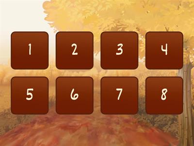 Autumn warm-up cards