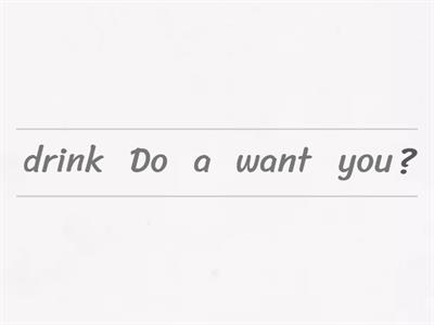 Word order in questions