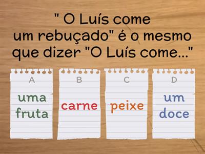 Compreensão leitora / Compreensão da linguagem