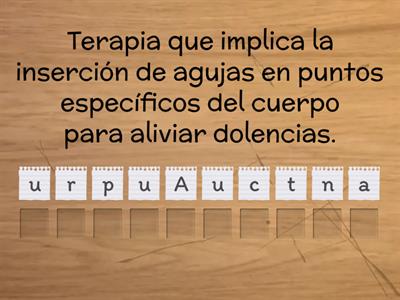 Medicina alternativa (Vocabulario ELE)