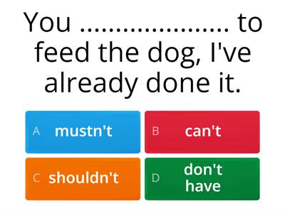 MODAL VERBS