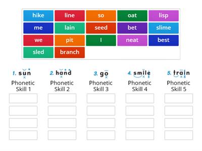 Phonetic Skills Sort Activity