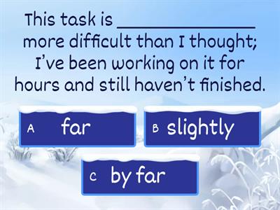 Modifying comparatives