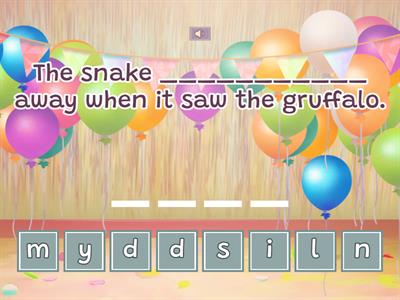 Unit 2 The Gruffalo - Spelling 2 (With Dictation) 