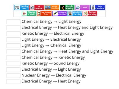 Energy Transformation Matching