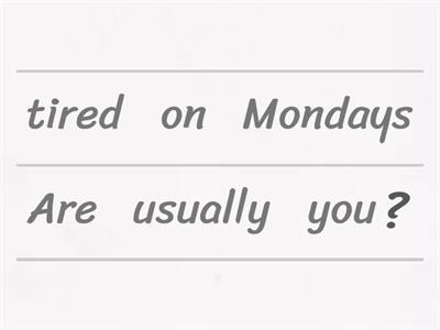 Present Simple - adverbs of frequency