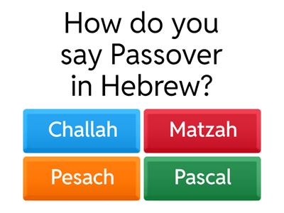 Passover - Practices